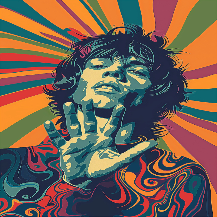 Synthesizer on stage for an electronic music station