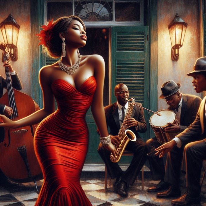 Saxophone on stage for a jazz music station